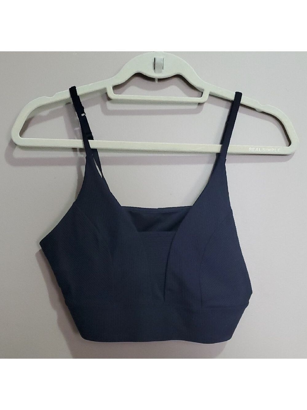 Old Navy Active Powersoft Black Ribbed Crop Top Size Large
